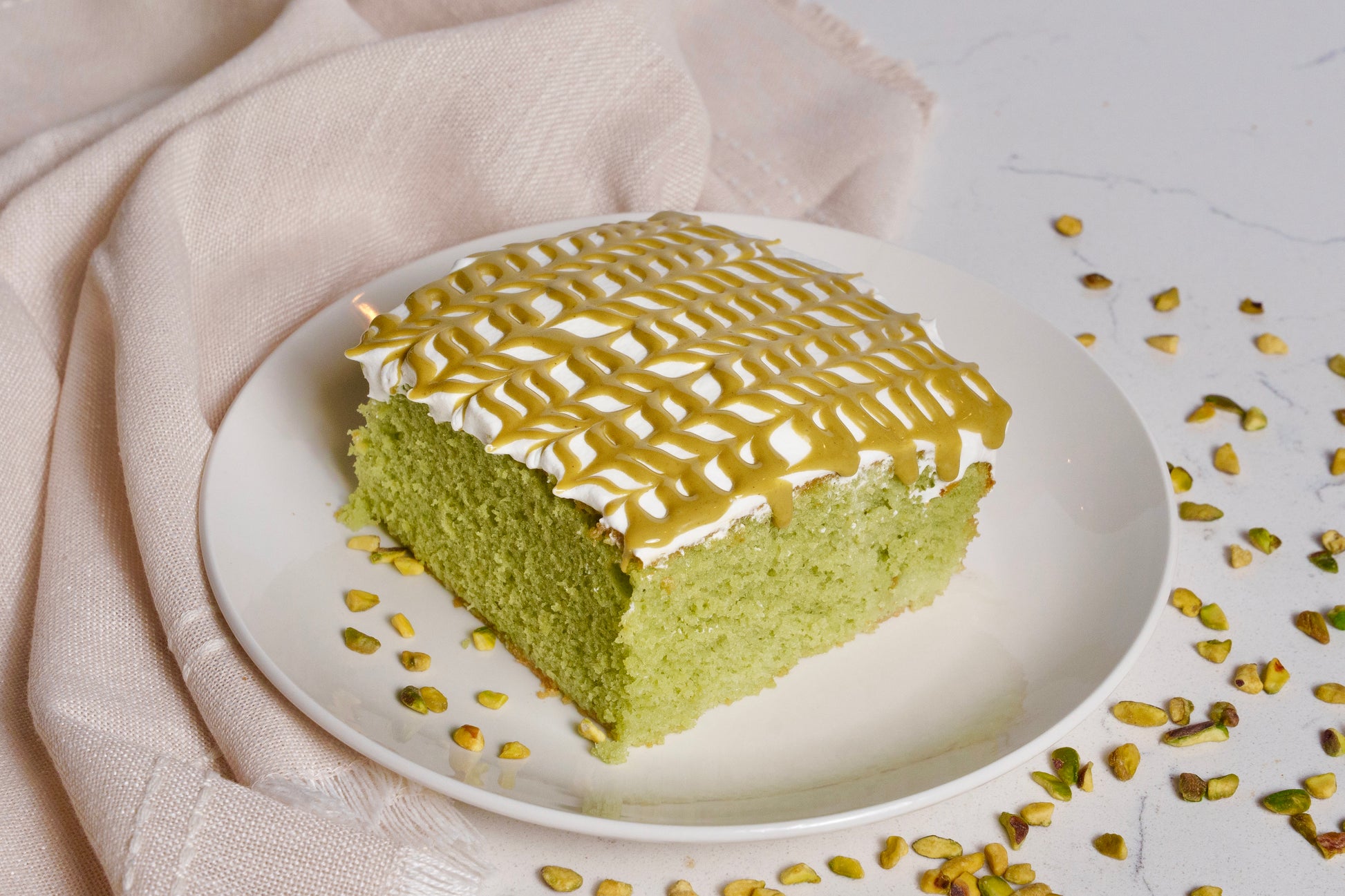 Pistachio Tres Leches Cake