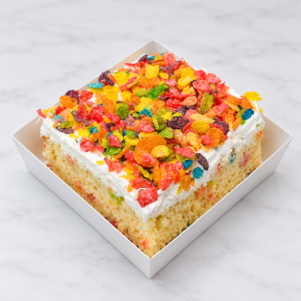 Fruity Pebbles Milk Cake